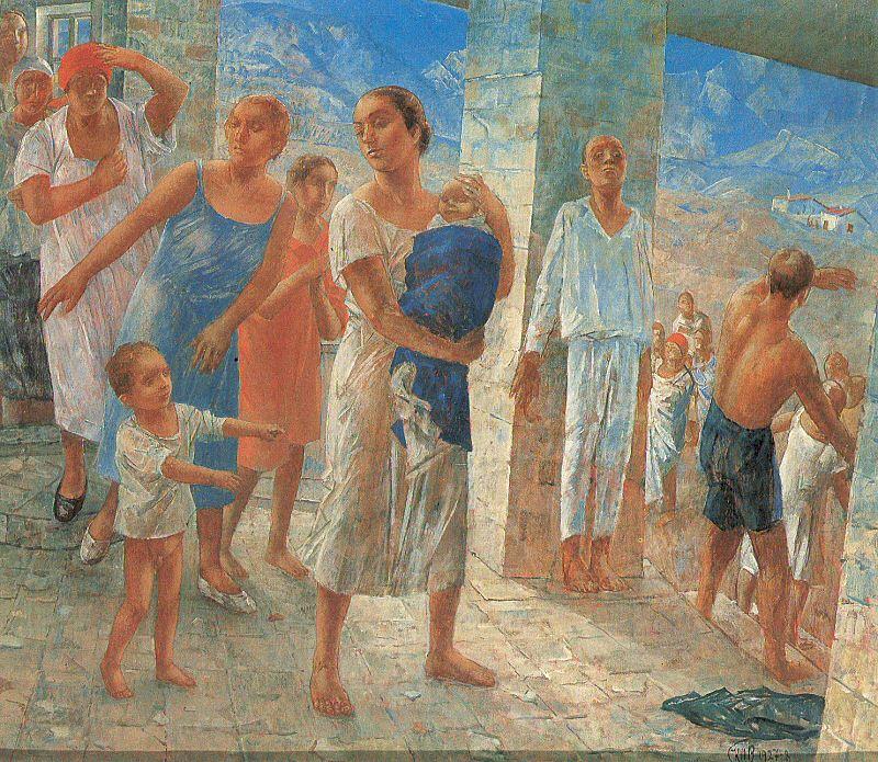 Petrov-Vodkin, Kozma Earthquake in the Crimea Germany oil painting art